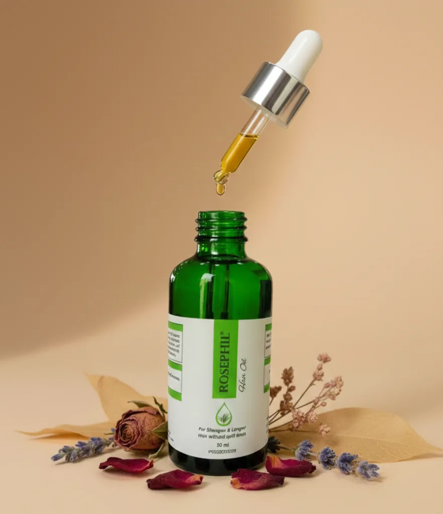 زيت روزفيل - شعر مقصف تساقط - شعر اطول